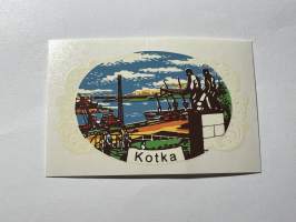 Kotka -siirtokuva / vesisiirtokuva / dekaali -1960-luvun matkamuisto