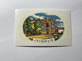 Jyväskylä -siirtokuva / vesisiirtokuva / dekaali -1960-luvun matkamuisto