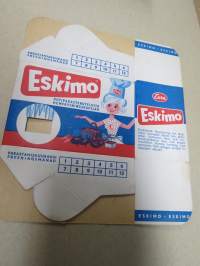 Eskimo kotipakastekotelo 1/2 litraa, tyhjä pakkaus, käytetty