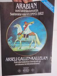 Arabia taidelautassarja 1982 -myyntiesite