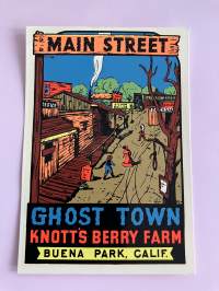 Main Street Ghost Town Knotts Berry Farm Buena Park, Calif. -siirtokuva / vesisiirtokuva / dekaali -matkamuisto