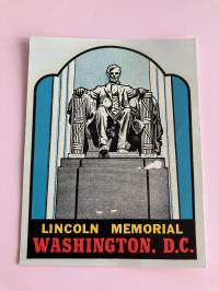 Lincoln Memorial Washington.D.C. -siirtokuva / vesisiirtokuva / dekaali -matkamuisto