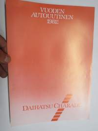 Daihatsu Charade 1981 -myyntiesite / sales brochure