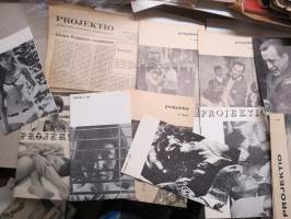 Projektio-lehtiä - Suomen Elokuvakerhojen Liitto, vv. 1964-69 yhteensä 26 kappaletta