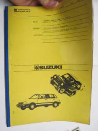 Suzuki huolto - Korpivaaran Ammattioppilaitos - huoltotietoja / korjausohjeita eri malleista