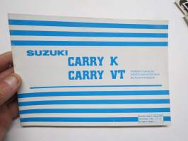 Suzuki Carry K - Carry VT 1983 -käyttöohjekirja / owner´s manual / bilägarhandbok
