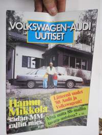 Volkswagen-Audi uutiset 1987 nr 5, mm Hannu Mikkola -asiakaslehti