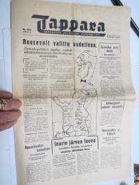 Tappara - Kannaksen joukkojen rintamalehti 1944, nr 875, ilmestynyt 9.11.1944, viimeinen numero