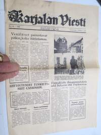 Karjalan Viesti -rintamalehti 1944 nr 29, ilmestynyt 5.2.1944
