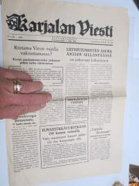 Karjalan Viesti -rintamalehti 1944 nr 35, ilmestynyt 12.2.1944