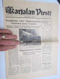 Karjalan Viesti -rintamalehti 1944 nr 17, ilmestynyt 22.1.1944
