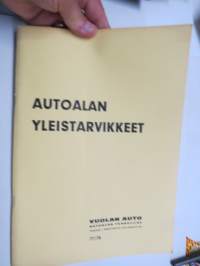 Autoalan yleistarvikkeet Vuolan Auto Oy -tuoteluettelo