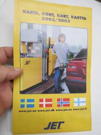 Conoco - Jet Sverige 2002-2003 -kartta, Pohjoismaat