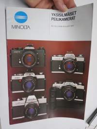 Minolta 35 mm yksisilmäiset peilikamerat -myyntiesite