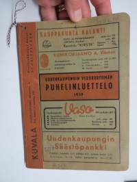 Uusikaupunki puhelinluettelo 1959 - Uudenkaupungin verkkoryhmän puhelinluettelo - Uusikaupunki ympäristöineen