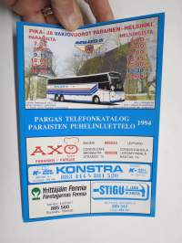 Parainen puhelinluettelo / Pargas telefonkatalog 1994