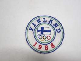 Olympia 1988 Finland -kangasmerkki