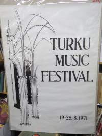 Turku Music Festival = Turun Musiikkijuhlat 1971 -juliste