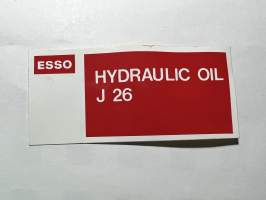 Esso Hydraulic oil J 26 -tarra