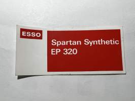 Esso Spartan Synthetic EP 320 -tarra