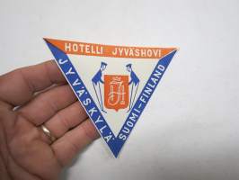 Hotelli Jyväshovi, Jyväskylä, Suomi - Finland -matkalaukkumerkki