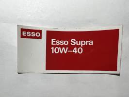Esso Esso Supra 10W-40 -tarra