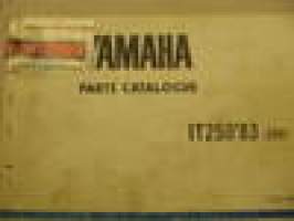 Yamaha IT250Z 83 parts catalogue varaosaluettelo