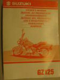 Suzuki GZ125 owner´s manual käyttöohjekirja