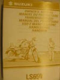 Suzuki LS650 0wner´s manual käyttöohjekirja