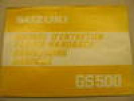 Suzuki GS500 ´81 owner´s manual käyttöohjekirja