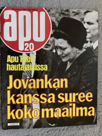 Apu 1980 nr 20 - Apu Titon hautajaisissa, Jovankan kanssa suree koko maailma, ym.