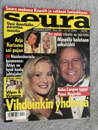 Seura 1995 nr 32 - Uusi ihmelääke parantaa muistia, Arja koriseva sai pojan, Kohu-Carmen tapasi Peter Nygårdin, vihdoinkin yhdessä, ym.