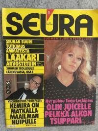 Seura 1987 nr 1 - Seuran suuri tutkimus ammateista: Lääkäri, Vuorineuvos Yrjö Pessi: Kemira on Nähdään pian! maailman huipulle, ym.