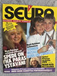 Seura 1987 nr 9 - Matti Nykänen kotimaassa: Toinen mitali kuuluu Tiinalle, Pirre Pasanen avioeron jälkeen: Spede on yhä paras ystäväni, ym.