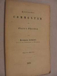 Kritischer Commentar zu Plato's Phadeon