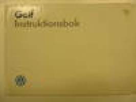 Volkswagen Golf åm. 1989 instruktionsbok