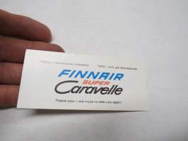 Finnair Super Caravelle - Tervetuloa toistekin - Tack  - och på återseende - Thank you - we hope to see you again