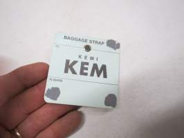 Finnair Kemi - KEM Baggage Strap Tag -matkalaukkumerkki