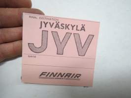 Finnair - Aero Oy - Jyväskylä - JYV - Baggage Strap Tag -matkalaukkumerkki