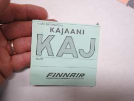 Finnair - Aero Oy - Kajaani - KAJ - Baggage Strap Tag -matkalaukkumerkki