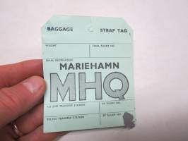 Finnair - Aero Oy - Mariehamn - MHQ - Baggage Strap Tag -matkalaukkumerkki