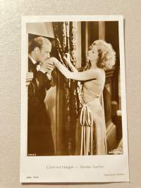 Conrad Nagel - Greta Garbo -filmitähti postikortti