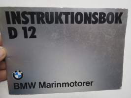 BMW marinmotorer D 12 Instruktionsbok -merimoottori, käyttöohjekirja ruotsiksi