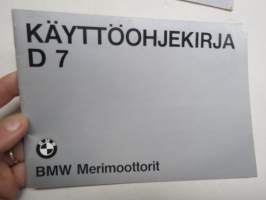BMW D 7 Merimottoorit -käyttöohjekirja