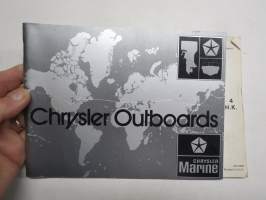 Chrysler Outboards 4 hv / 4 hk perämoottori -käyttöohjekirja suomi / ruotsi