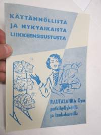 Rautalanka Oy - Käytännöllistä ja nykyaikaista liikkeensisustusta -myyntiesite