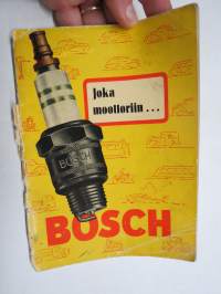 Bosch joka moottoriin... sytytystulppakäsikirja taulukoineen ja soveltuvuuksineen merkeittäin