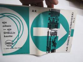 Aja oikein Helsingissä nr 3 - Suomen Autoklubi - AK ajoohjekirjanen 1960-luvun ruuhkaisille kaduille Helsingissä