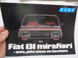 Fiat 131 Mirafiori -myyntiesite / sales brochure