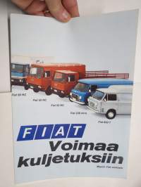 Fiat 90 NC, 50 NC, 238 Mira, 850 T - voimaa kuljetuksiin -myyntiesite